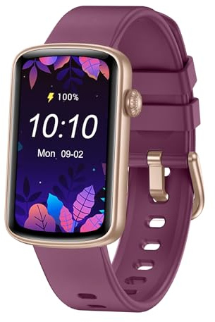HUAKUA Smartwatch Damen 1.47 Zoll Touchscreen Fitness Tracker Schrittzähler Uhr mit Menstruationszyklus Pulsuhr SpO2 Messung Schlafüberwachung Sportuhr IP68 Wasserdicht für Android iOS Handy