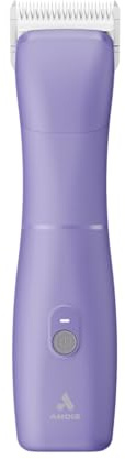 Andis Emerge Lithium-ion Cordless Detachable Blade Dog Clipper, for All Coats & Breeds, Purple, 560489
