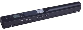 Document Scanner, Portable New Creative Handheld Mobile Portable Document Scanner, 900DPI Type-c LCD-skärm Stöd for JPG/PDF-formatval,for Teaching Business Meetings(Zwart)