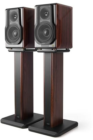 YAONJS Lautsprecherständer Stereo Universelle Kompatibilität Hi-FI Heimkino-Lautsprecherständer Massivholz-Monitor-Audio-Rack