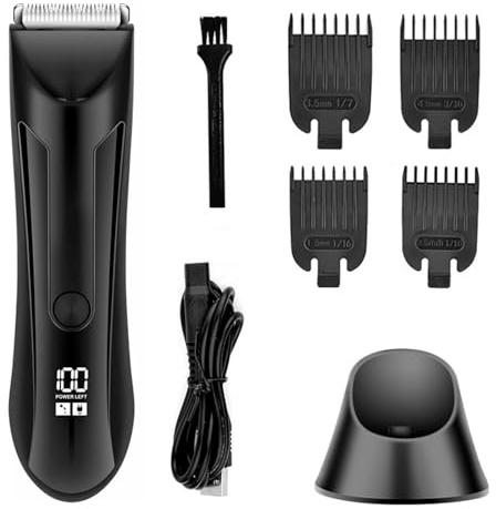 thomyle Le Fidèle - Votre allié idéal pour un rasage intime impeccable，Nouveau rasoir électrique pour hommes, équipé d'un écran LCD, adapté au rasage des jambes et du corps