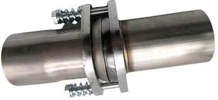 Auto Tubo Scarico Acciaio Kit Di Riparazione Flangia Triangolare Universale Per Tubi Di Scarico A Fissaggio Rapido PIECE Da 2,5 Pollici Di Diametro Esterno Auto Resistente Tubo Scarico
