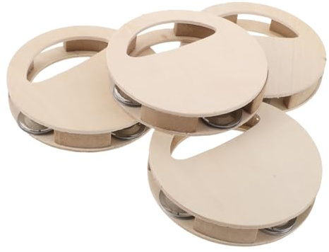 Milisten 4stücke Teiliges Unbemaltes Holzspielzeug Rassel Montessori Diy Bastelkit Für Sensorische Entwicklung Und Kreative Malaktivitäten Sicherer Naturholz Greifling Für Junge Mädchen Jun