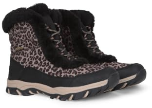 Mountain Warehouse Ohio Bottes de neige thermiques courtes pour femme – Résistantes à la neige, IsoDry, Fausse fourrure et Thermiques Testées -20 °C – Idéales pour l'hiver, le ski, les sports d'hiver