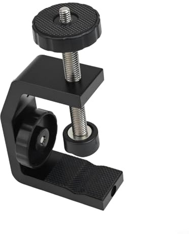 Abrazadera en C para fotografía | Abrazadera metálica grande con tornillo ajustable | Abrazadera de fijación de aleación de aluminio resistente para soporte de teléfono móvil, GIM