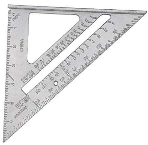 LAVALINK 7inch Metall-Platz Carpenter Messlineal Dreieck Winkelmesser Layout-Werkzeuge