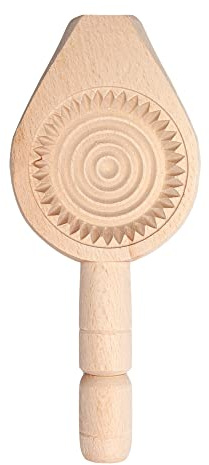 Onart Home - Wooden Cookie Molds for Baking | Traditional Handmade Maamoul Molds | Biscuit Cake Pastry Sweet Cookie Cutter | Mid-Autumn Festival Practical Hand Pressed Cake Mold