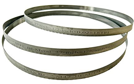 FOXBC Lame per sega a nastro da 27 pollici 18 TPI per DeWalt DCS377, Milwaukee 48-39-0572 Lama per sega a nastro portatile - Confezione da 3