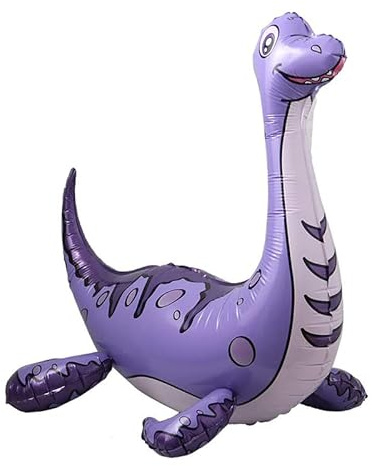 Folienballon 3D Dinosaurier Lila ca. 58x60 cm - Perfekt für Kindergeburtstage, Dino-Partys, Dekoration, Geschenk, Jungen & Mädchen, Luftballons