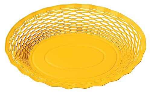 Roger Orfèvre - Corbeille à pain jaune 30x24 cm