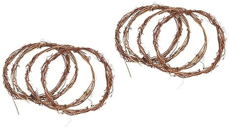 Garneck 8stücke Künstliche Rattan Wreath Girlande Für Und Türdekoration Chemiefrei Symbol Für Als Fotohintergrund Hochwertige Verarbeitung