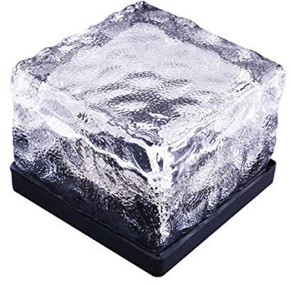 Garneck Solare Eisfelsen Solar-led-Stein Gehwegbeleuchtung Solarbetriebene Led Pflastersteine ​​für Den Gartenweg Solarziegel Geführt Solar-landschaftsleuchten Solar-ziegellichter Haushalt