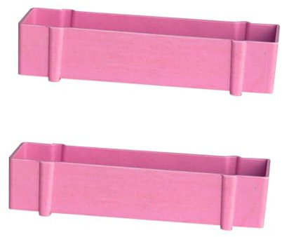 POPETPOP 2pièces Pot De Rectangulaire Créatif Rose pour Plantes Décoration Moderne pour Bureau Et Maison