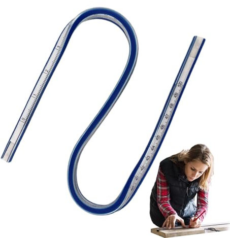 Arrovarp Kurvenlineal zum Zeichnen, flexibles Kurvenlineal | Lineal für technisches Design - Schlangenförmiges Kunsthandwerkslineal, multifunktional für Technik, Zeichnen, Nähen, Kurvenvorlage