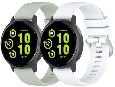 😃cool 20 mm klockarmband kompatibla med Garmin Vivoactive 6/5/3 rem, kompatibel med Garmin VivoMove Trend/Sport/Style Watch Band justerbara ersättningsremmar