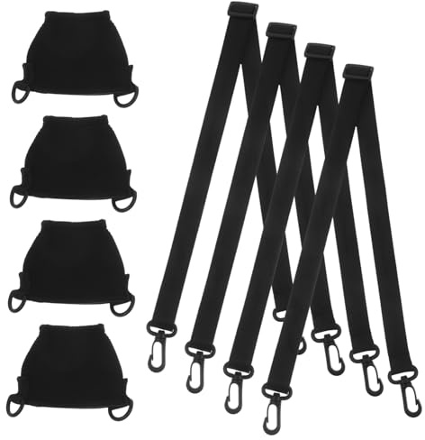 PRETYZOOM 4juegos Portavasos con Correa Cuello Soporte Aislante Funda Copas Diseño Elegante