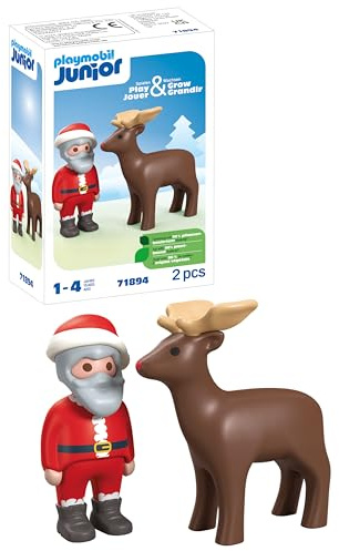 PLAYMOBIL Junior Figure Santa and Reindeer 71894