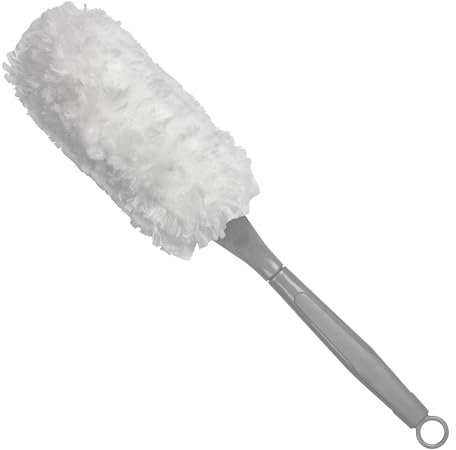 Elliott Fluffy Duster, Super-soft Microfibre Dusting tool perfect for home cleaning, White