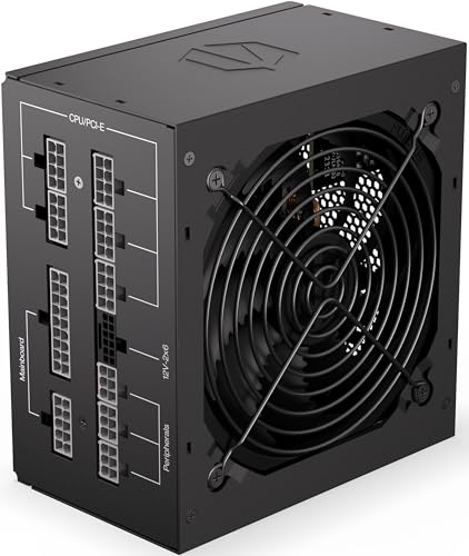 ENDORFY Supremo FM6 850W Netzteil ATX 3.1 PCIe 5.1, 80 Plus Gold, Cybenetics Platinum, Vollmodulares PSU, 12V-2x6, Leiser Fluctus 120 mm Lüfter, Japanische Kondensatoren