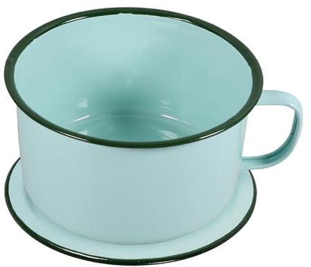 NAMOARLY Tazón Retro Enameled para Ramen y Sopas Cuenco Multiusos para Noodles Arroz y Frutas para Celebraciones y Uso Diario