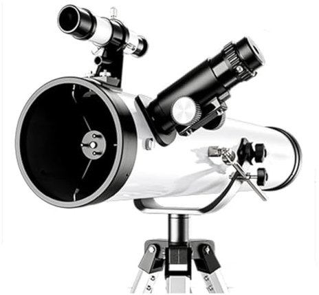 ZWQXZX Telescope Astronomy Fernrohr Teleskop Astronomie-Teleskop Mit Stativ, Tragbares Teleskop, Astronomisches Teleskop Für Anfänger Zur Mond- Und Sternenbeobachtung Teleskop Astronomie(White)