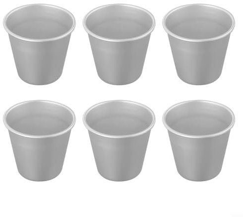 Juego de 6 moldes para hornear sin aluminio, ideales para hacer postres individuales, incluyendo brownies y quiche fácilmente