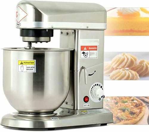 BGVYFXEZ Impastatrice planetaria Commerciale, impastatrice elettrica da Cucina, impastatrice per Torte con Testa inclinabile, impastatrice elettrica Multifunzionale con Supporto di Grande capacità