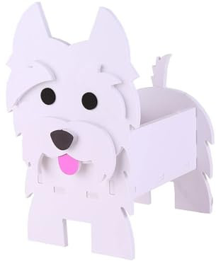 Amsg Vaso per Fiori per Cani, Graziose Fioriere per Cani in PVC, Vasi per Piante Interne Ed Esterne, per Piante d'Arte per La Decorazione del Giardino