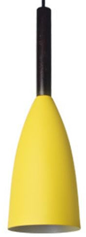 Nordic Industrial Style Chandelier, E27 Light Source Metal Pendant Lamp Shade, Single Head Minimalist Hanging Light, Bedroom Living Room Balcony Decoration Light Fixtures (Yellow)