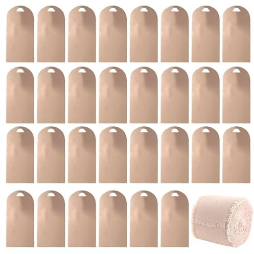 30 Stück Roségold Acryl-Platzkarten,30pcs Hochzeit Namenstafel Roségold Rosa Band Rolle,Acryl-Schilderhalter,Tischkarten für Hochzeit,für DIY,Gästename