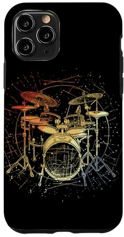 Custodia per iPhone 11 Pro Batteria Strumento musicale in stile retrò