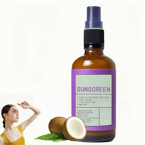 Protector solar en aerosol, crema hidratante natural para viajes de verano al aire libre, cuidado calmante natural para después del sol, mejora la hiperpigmentación en rostro y cuerpo (1Piezas)