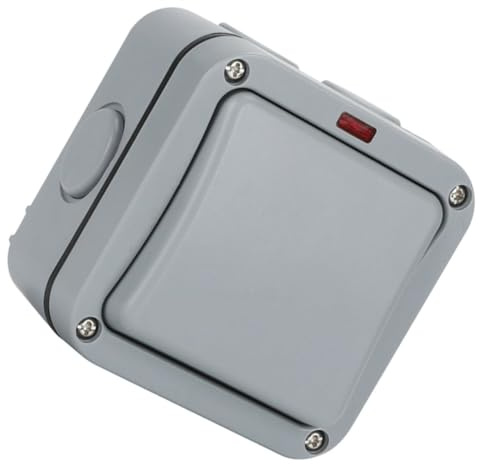 TOYANDONA Interruptor De Pared Interruptor De Luz Exterior Para Jardín Eléctrico Resistente Intemperie Para Exterior