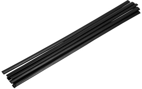 sourcing map 8 aste di saldatura in plastica nera 9,5 mm x 330 mm, nastro piatto in HDPE, striscia di saldatura in plastica per riparazione di serbatoi d'acqua, carrelli elevatori, pallet, bidoni