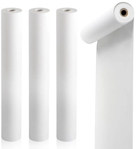 Dwitkul 4 Rotoli Carta Termica A4 Pieghevole Senza BPA Asciugatura Rapida Carta per Stampanti Termica Compatibile per Documenti Siti Web e Foto (circa 80 Fogli)