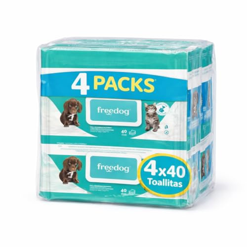 Freedog Pack 4 Toallitas Humedas Clorhexidina - Toallitas - Toallitas Perro