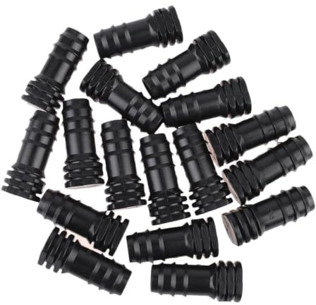 Toddmomy Bouchon PE pour Tuyau D’Eau Intérieur, Lot de 20, Pom Noir | Installation Facile, Meilleure Étanchéité, Accessoires Serrage, Raccords pour Tuyaux