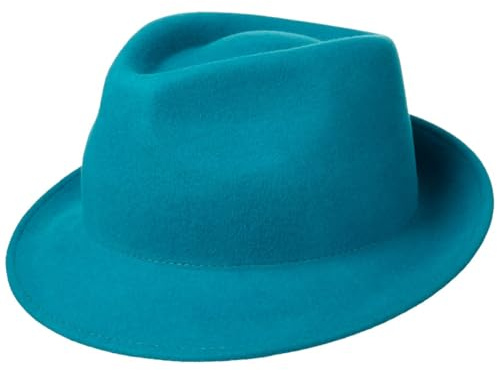 Lipodo Trilby Hut aus Wollfilz Herrenhut Made in Italy Herbst Winter