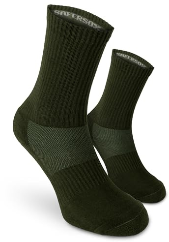 Safersox Chaussettes anti-moustiques, 1 Paire, Olive, 39-42