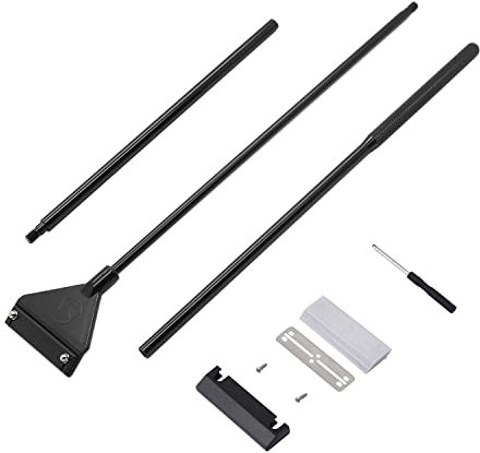 Boclay Aquarien Scheibenreiniger 90 cm Aluminiumlegierung Klingenreiniger für Aquariumscheiben Aquarium Algen Schaber, mit 6.2 cm Extra Breit Auswechselbaren Klingen