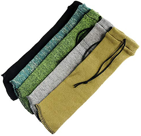 GUGULUZA Silikone Behandlet Gun Sock Pistolen Aufbewahrungs Socke 14 zum Kurzwaffen Weichkoffer, 5er Pack