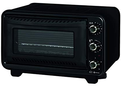 DCG MBT1035. Multiforno elettrico ventilato da 1300W. 35 litri. Timer da 90 min. Termostato regolabile fino a 230°C. Interno smaltato. Sportello con doppio vetro. Dim. 52 x 45 x 33h cm