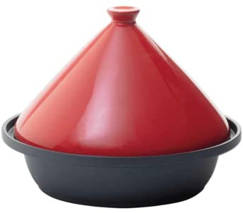 WEB2O Tajine Induction et Vitro-céramique INOX (Rouge)