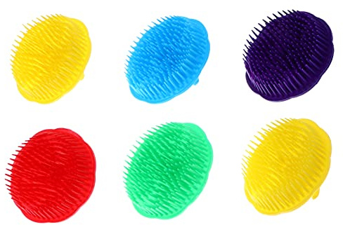 12 Pièces Massage Du Cuir Chevelu Cheveux Brosses De Bain Shampooing Brosses Réutilisable En Plastique Brosses à Cheveux pour Cheveux De Nettoyage (Couleur Aléatoire)