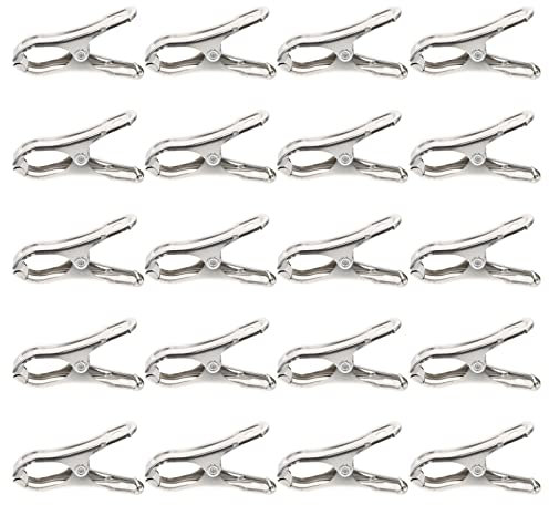 Yardwe Pinzas Invernadero Clips de Invernadero Clips de Jardín para Redes 20Pcs Abrazaderas de Invernadero de Inoxidable para Refugios de Marco de Banner de Invernadero