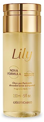 O Boticário Lily Aceite Corporal Perfumado, Loción Para El Cuerpo Hidrata y Cuida Piel 150ml