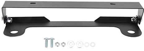 Cornici Targa, Supporto per Targa 2 Pezzi, Telaio per Targa, Staffa Supporto Montaggio Targa Auto Universale Adatta per Veicoli Fuoristrada (Nero)