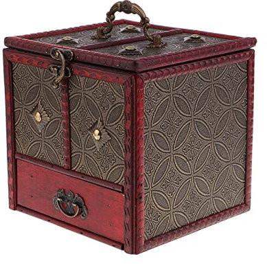 BONOOL Uhrenbox, Retro-Schmuck-Uhrenbox, Damen- und Mädchen-Schmuckuhr-Display-Organizer, Aufbewahrungsbox, Uhren-Organizer für Aufbewahrung und Präsentation