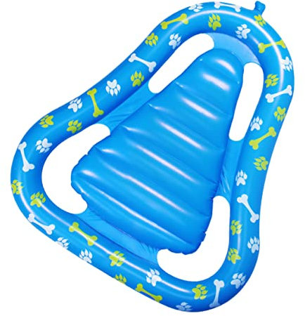 WHAMVOX Aufblasbare Haustiermatte Für Pool Dickwandige Schwimmende Liegefläche Für Hunde Und Katzen rutschfest Für Heiße Sommertage