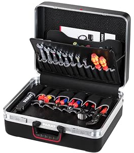 Parat Werkzeugkoffer CLASSIC Deep Space TSA LOOk (mit Dokumentenfach, Zweiseitige Werkzeugtafel, Soft-Touch Tragegriff, Doppel-Aluminiumrahmen, Werkzeugtasche) 488070171